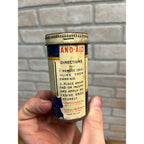 RARE Vintage Johnson & Johnson Red Cross Band Aid Tin Round Paper Label