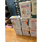 Vintage Johnson & Johnson Band-Aid Tins Curad Tin Lot Pharmacy Advertising