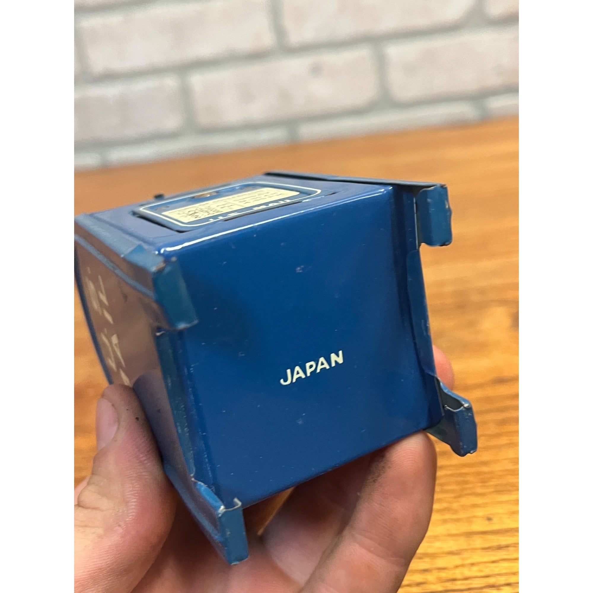 Vintage US Mail Letters Mailbox Coin Bank w/ Keys - Japan Tin Litho Mini 4"