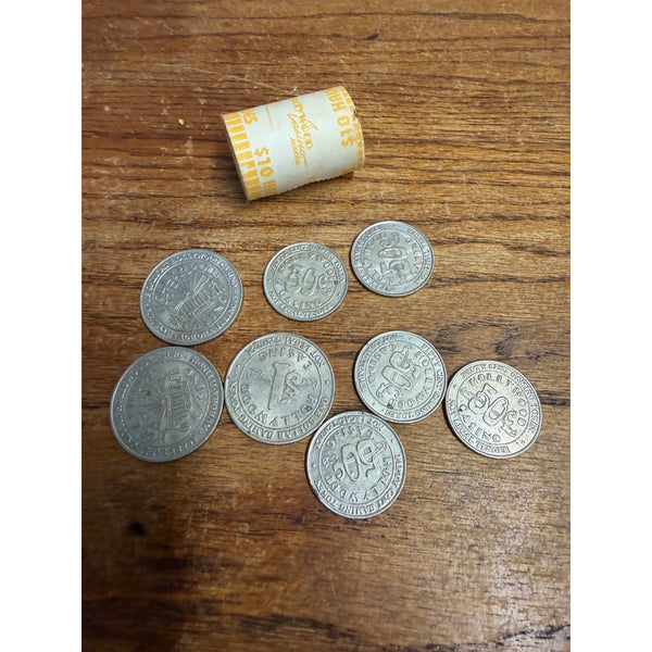 Vintage Lot Aurora Illinois Hollywood Casino Coin Token Lot
