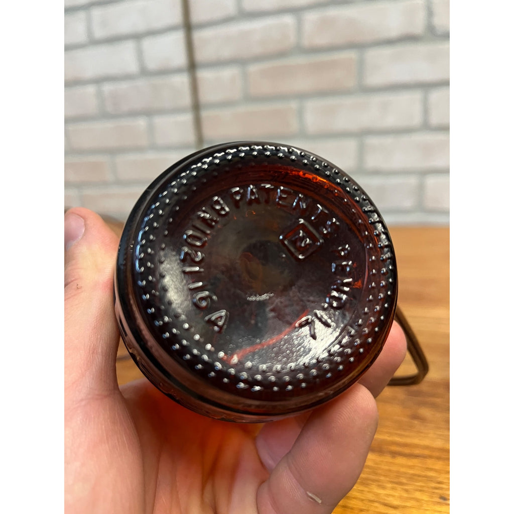 Pair of Vintage 1970s "Huber's "Barrel of Beer" - Glass Wall Sconce Lights