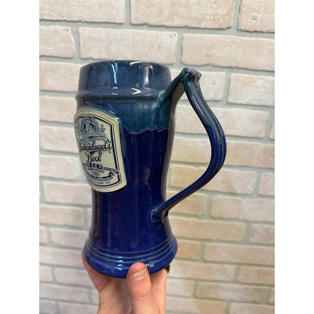 2000 Leinenkugels Brewing Bock Beer Goat Stein Gray Fox Pottery USA Mug 323/800