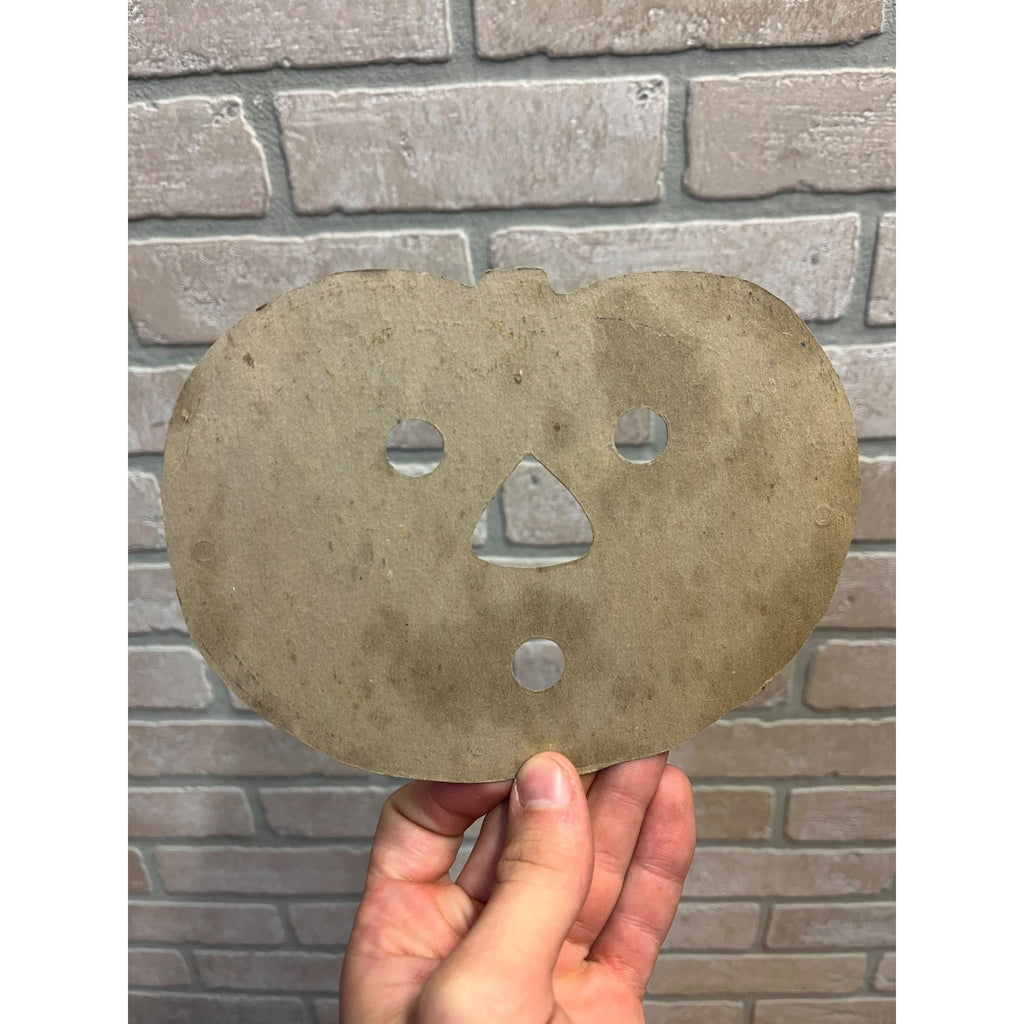 Vintage Halloween Jack o' Lantern JOL Yellow Party Mask Beistle?