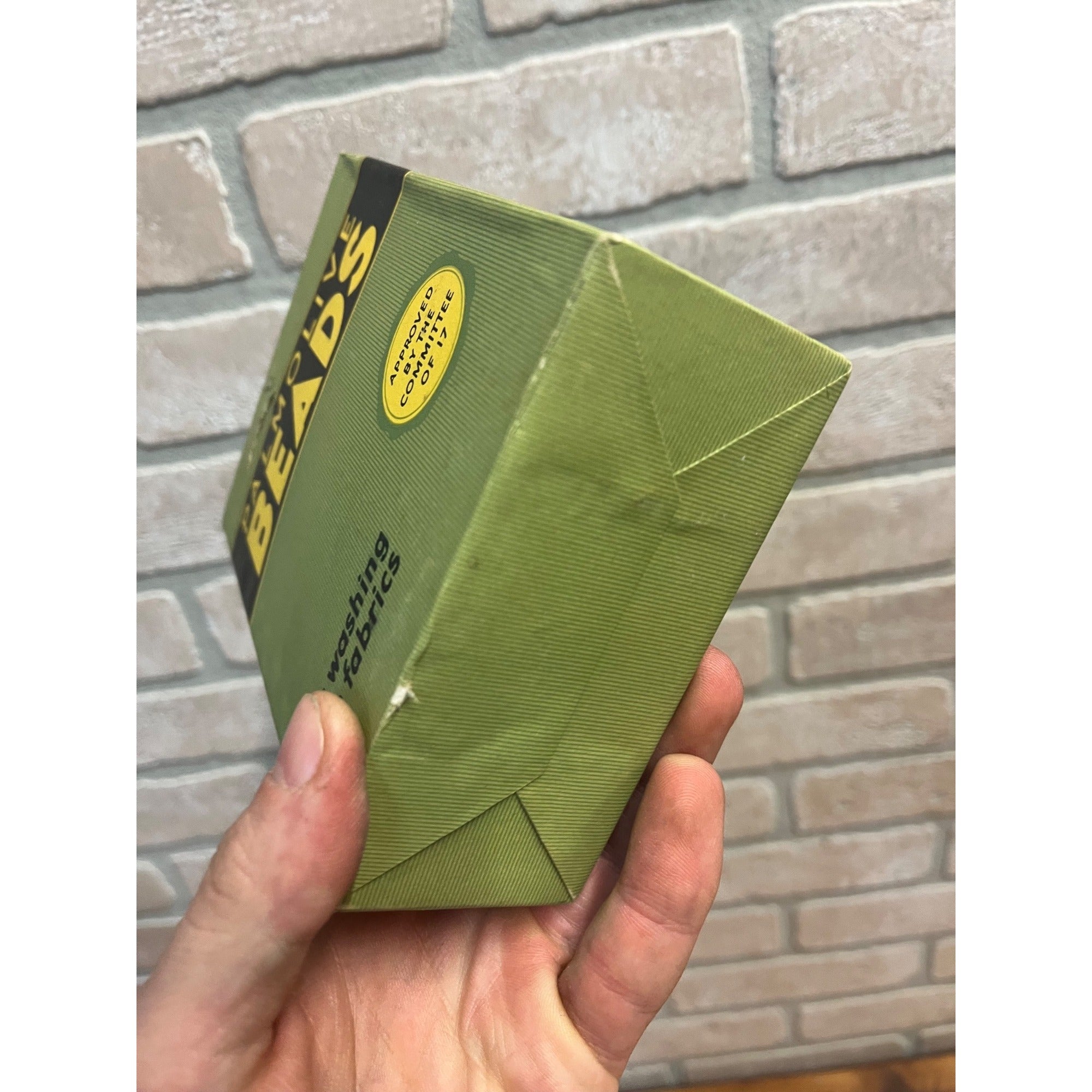 Vintage 1940s Palmolive Beads Washing Laundry Soap Box Advertising Decor