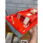 Vintage 1960's Phillips 66 Power Yacht Battery Operated Toy Boat w/Box - Works!
