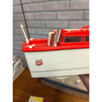 Vintage 1960's Phillips 66 Power Yacht Battery Operated Toy Boat w/Box - Works!