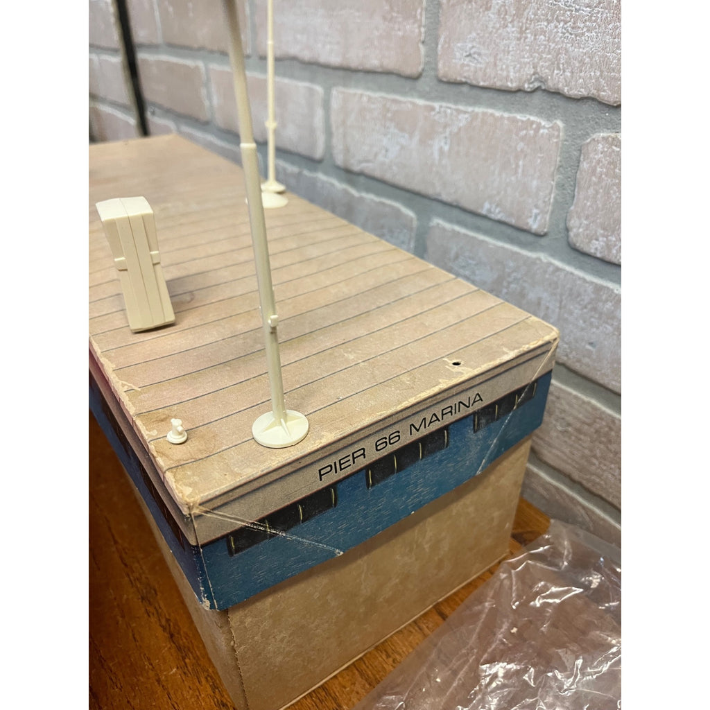 Vintage 1960's Phillips 66 Power Yacht Battery Operated Toy Boat w/Box - Works!