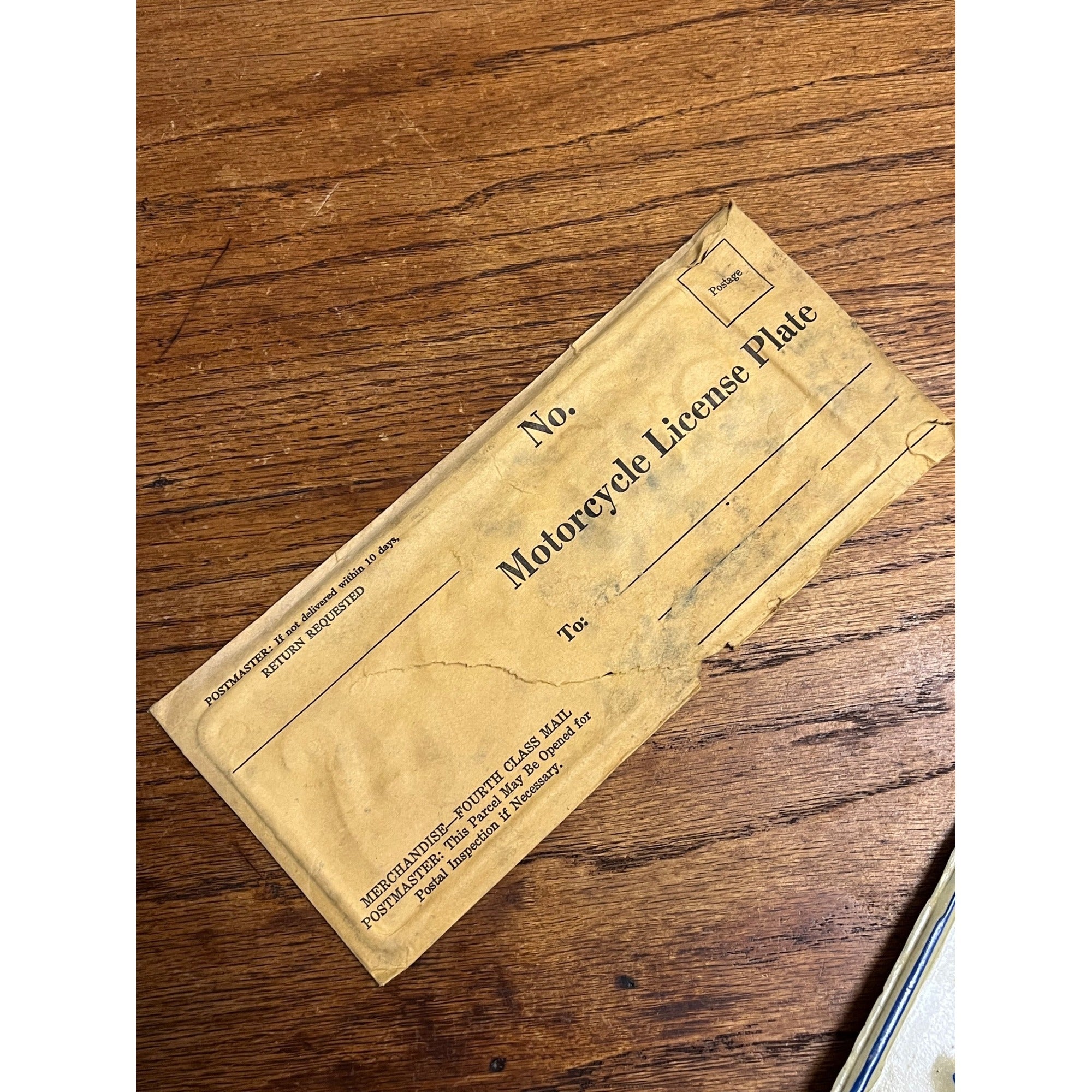 1975 Wyoming Motorcycle Cycle License Plate Vintage MINT NOS