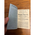 Montgomery Ward Catalogue No. 13 Spring Summer 1875 Pocket Book Reprint