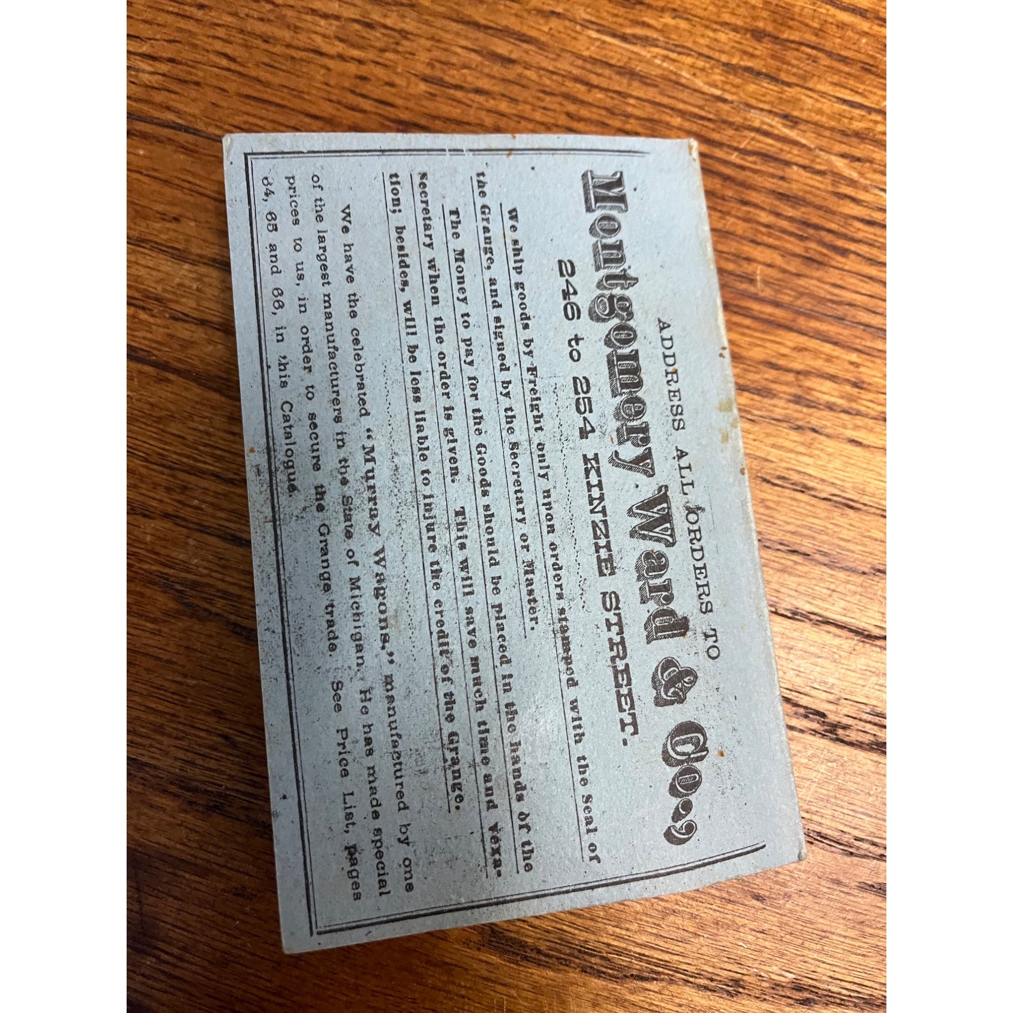 Montgomery Ward Catalogue No. 13 Spring Summer 1875 Pocket Book Reprint