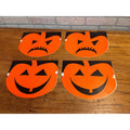 Vintage Halloween Jack o' Lantern Paper Garland Store Display Double Sided Signs
