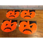 Vintage Halloween Jack o' Lantern Paper Garland Store Display Double Sided Signs