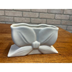Vintage Abingdon Pottery USA White Bow Planter Number 462 MCM