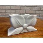 Vintage Abingdon Pottery USA White Bow Planter Number 462 MCM