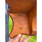Antique Primitive 19th c Pine Wooden Candle Clock Shelf Folk Art AAFA Farmhouse