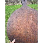 Antique Early Wooden Primitive Bread Board Kitchen Decor 1900s Round