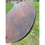 Antique Early Wooden Primitive Bread Board Kitchen Decor 1900s Round