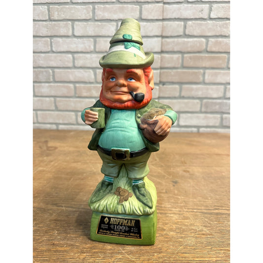 Vintage 1973 Mr. Lucky Leprechaun Musical Decanter Hoffman Whiskey EMPTY