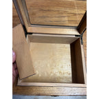 Humidor Box - Holds 25-50 Cigars - Tempered Glass Display Spanish Cedar Wood