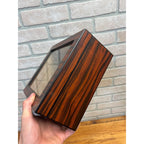 Humidor Box - Holds 25-50 Cigars - Tempered Glass Display Spanish Cedar Wood