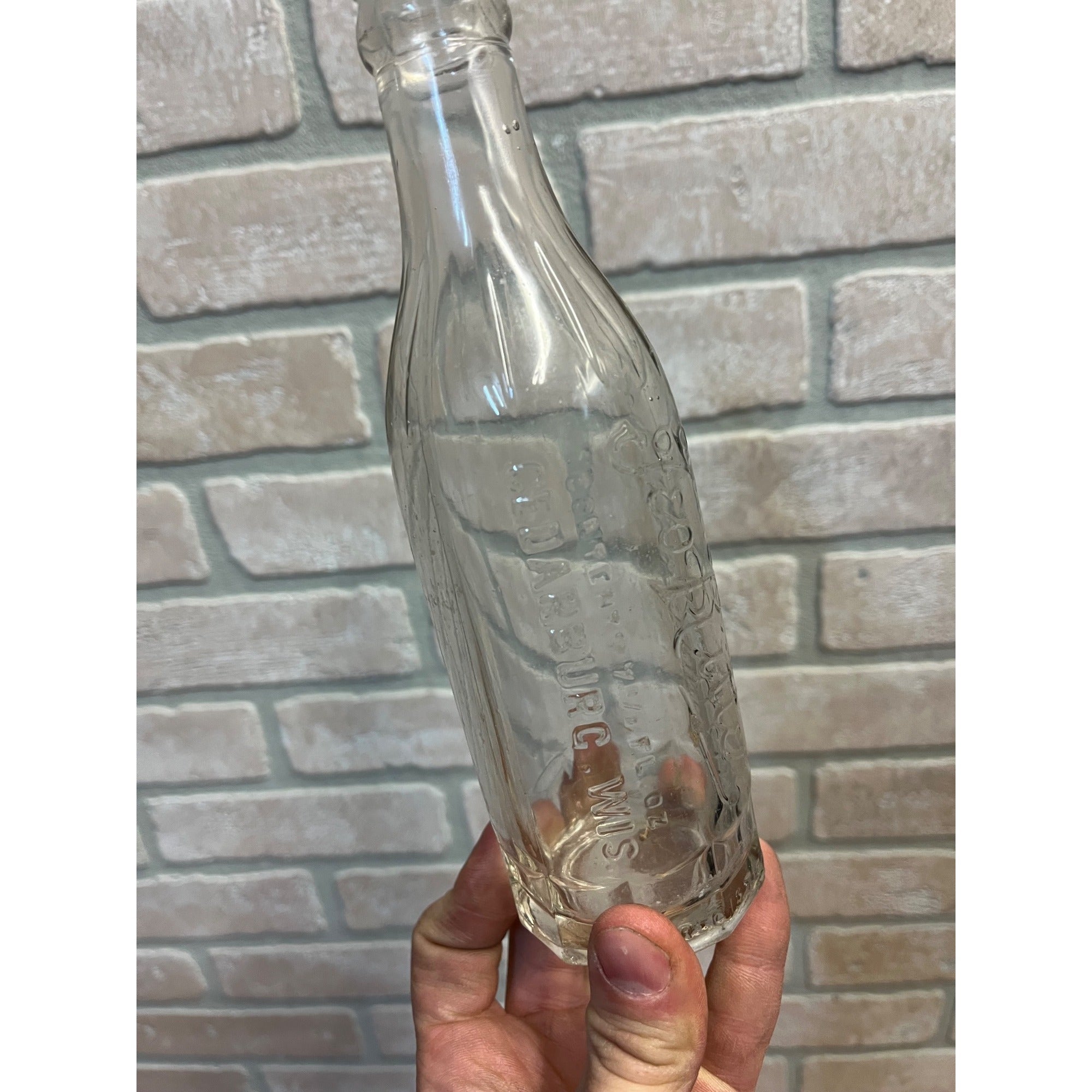 Vintage Geo. Ritters Soda Beverages Bottle Cedarburg Wisconsin Victoria Springs
