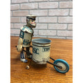 Vintage 1930s Marx Toys Tin Windup Tidy Tim Street Cleaner Toy