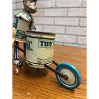 Vintage 1930s Marx Toys Tin Windup Tidy Tim Street Cleaner Toy