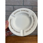 Vintage George Diamond Steakhouse Milwaukee Wis Chicago Ceramic Ashtray Steaks