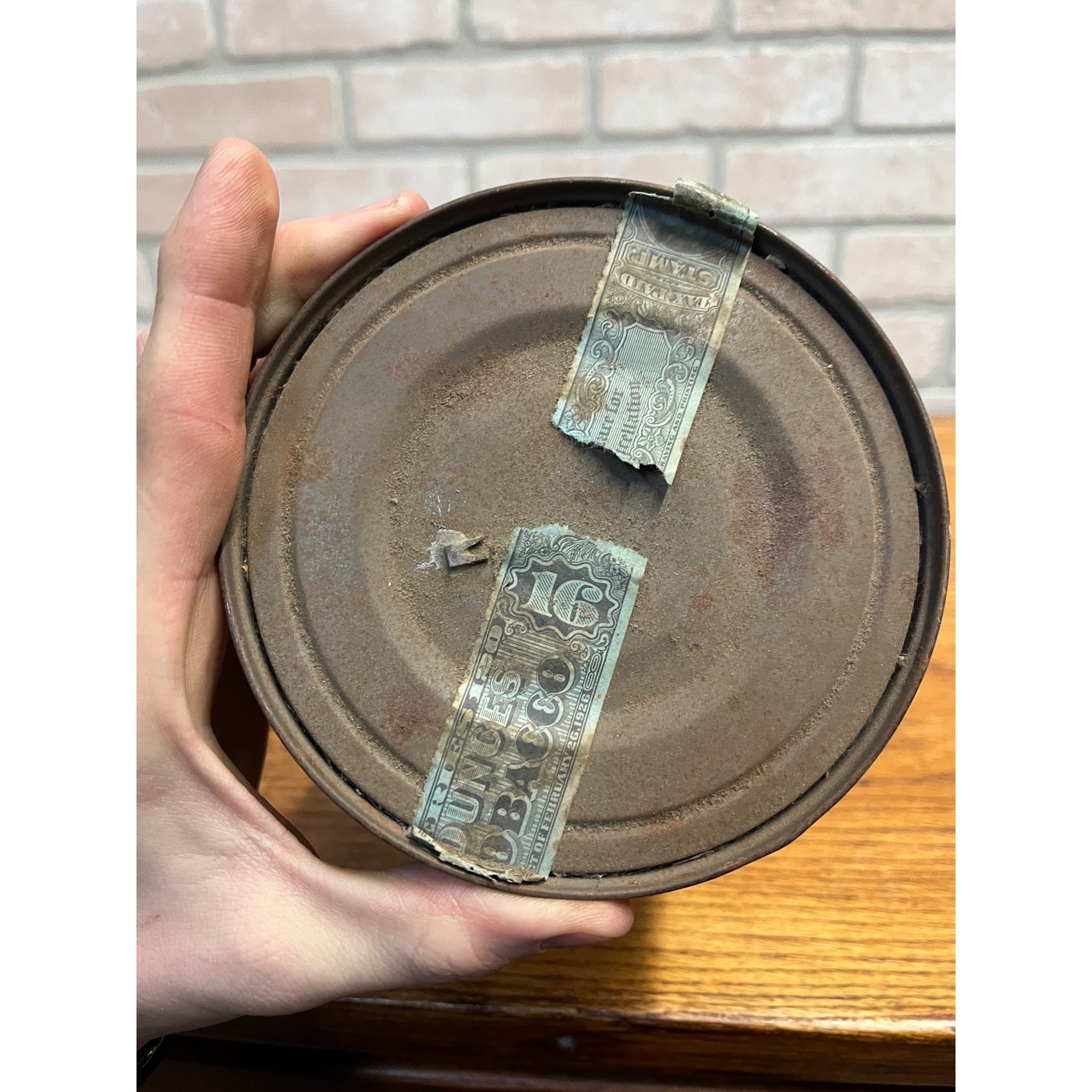 Vintage c1920s MacArthur Greenfield & Winther (G&W) Pipe Mixture Tobacco Tin Can