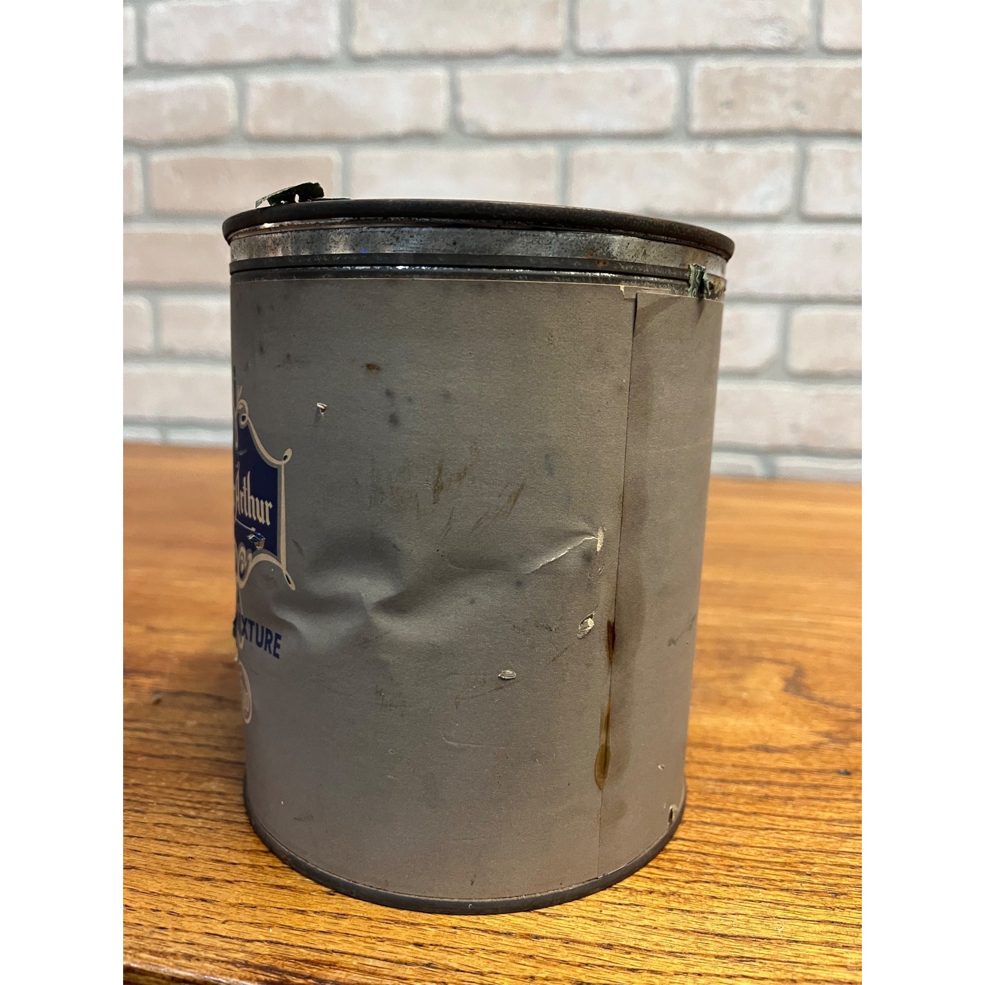 Vintage c1920s MacArthur Greenfield & Winther (G&W) Pipe Mixture Tobacco Tin Can