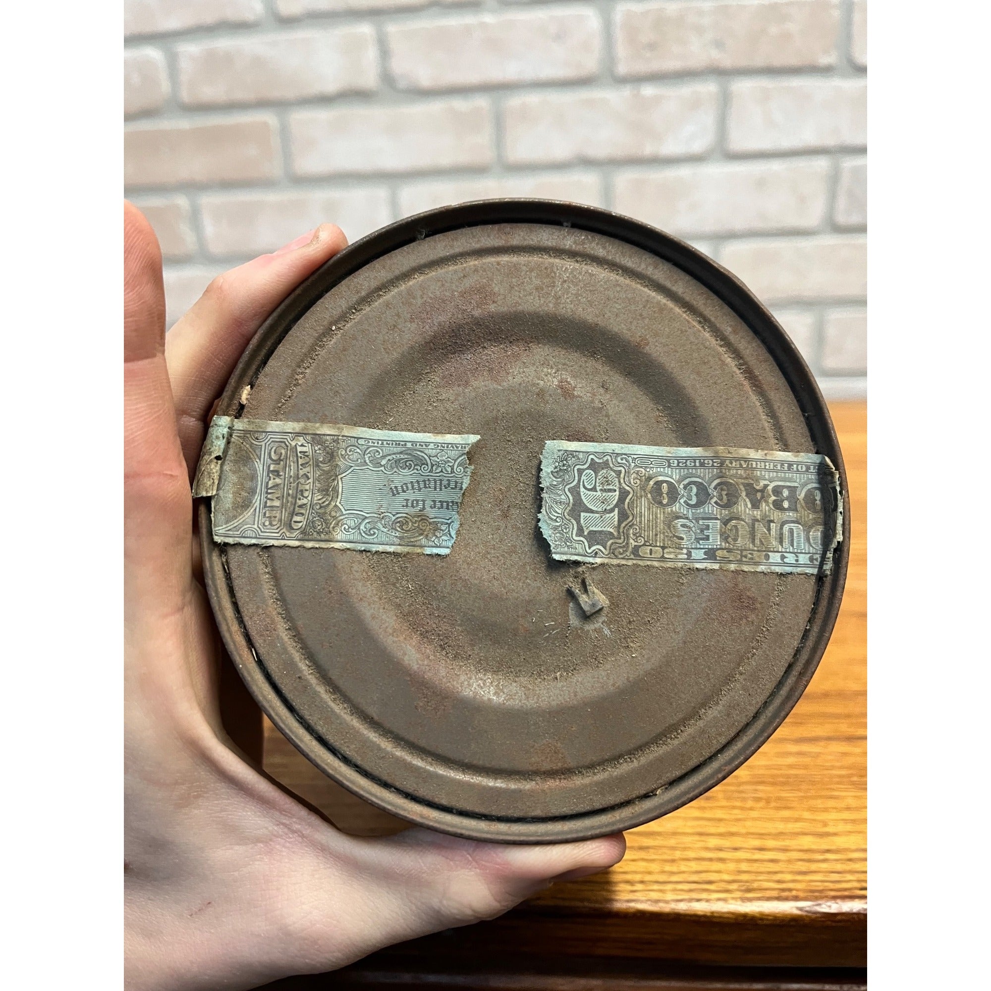 Vintage c1920s MacArthur Greenfield & Winther (G&W) Pipe Mixture Tobacco Tin Can