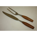 MCM Vintage Dansk Fjord Carving Set with Teak Handles Jens Quistgaard - Germany