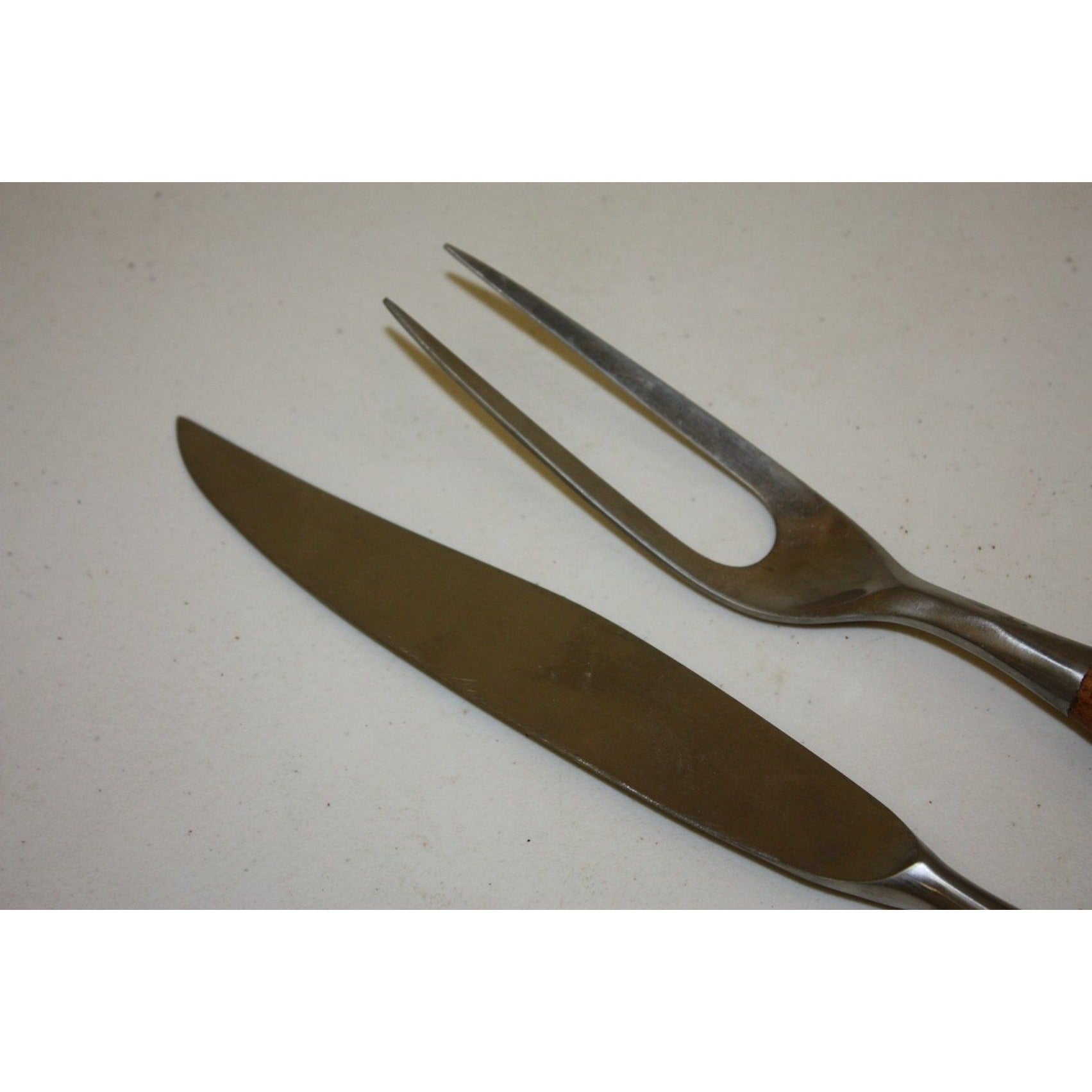 MCM Vintage Dansk Fjord Carving Set with Teak Handles Jens Quistgaard - Germany