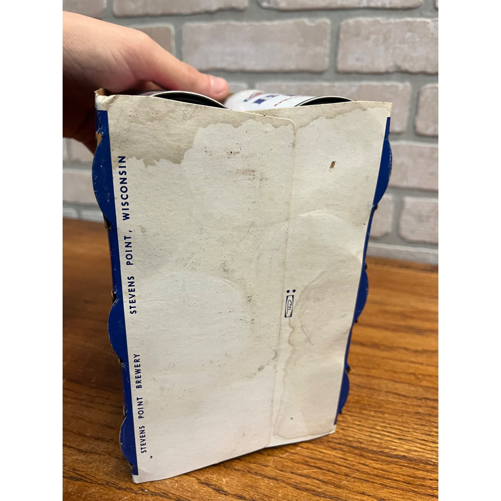 Vintage Point Beer 6-Pack Case Carrier w/ AF Basebrau Flat Cans Stevens Point WI