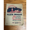 Original Vintage 1929 Indianapolis 500 Official Race Program Indy Auto Racing