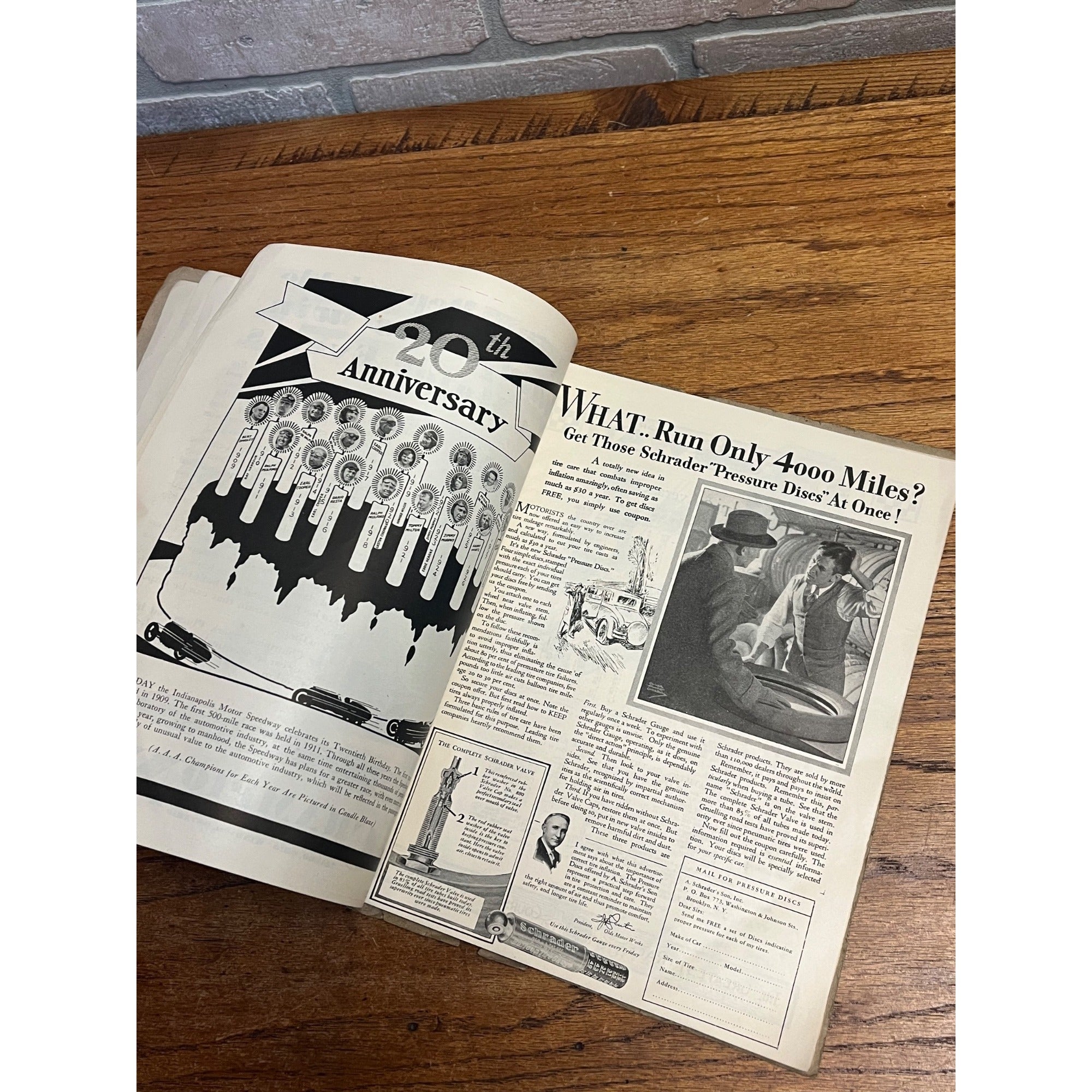 Original Vintage 1929 Indianapolis 500 Official Race Program Indy Auto Racing