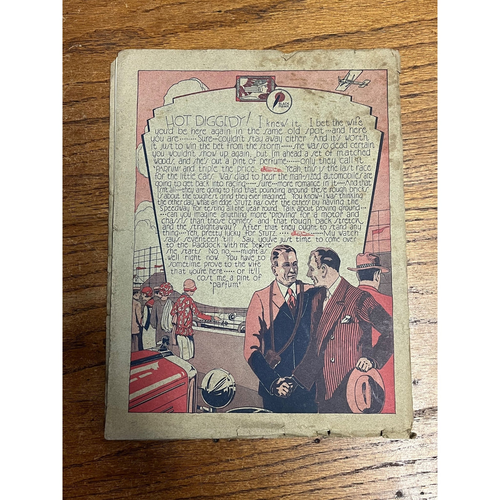 Original Vintage 1929 Indianapolis 500 Official Race Program Indy Auto Racing