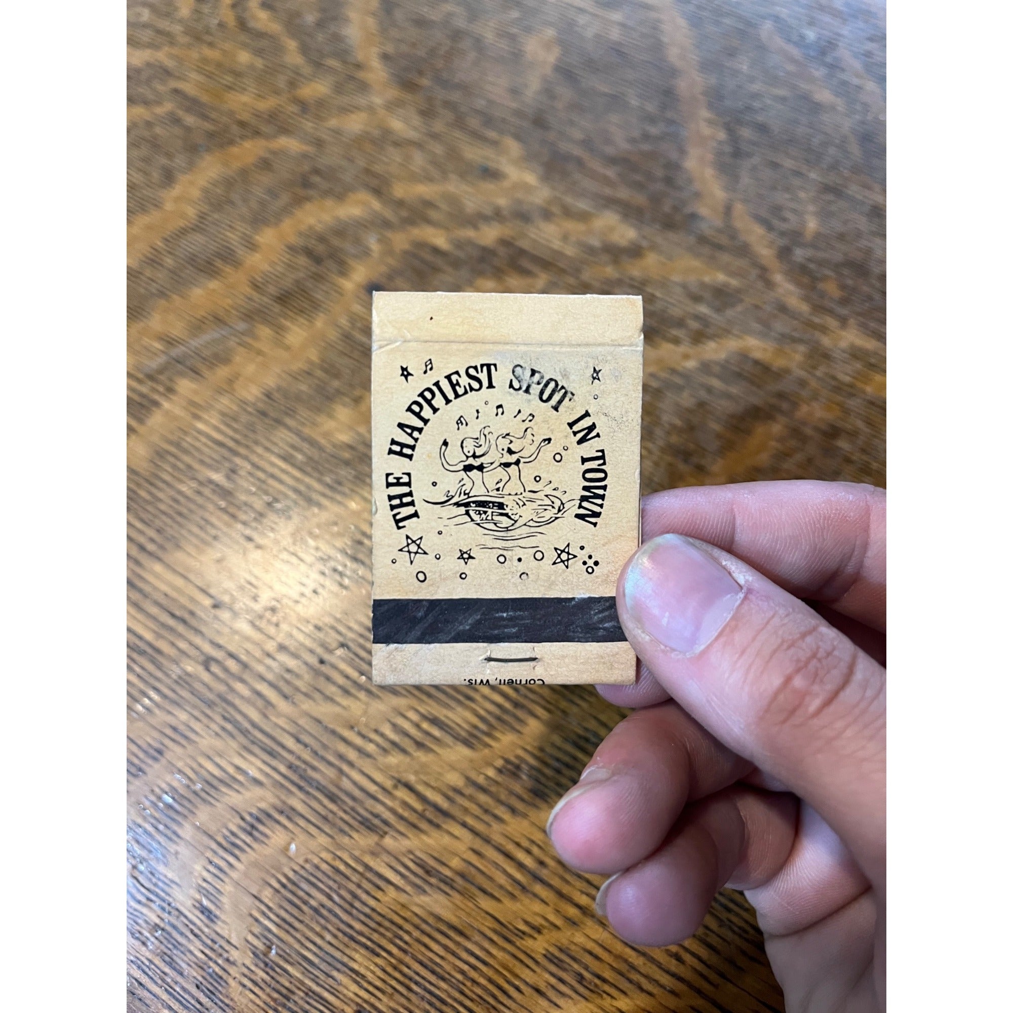 Vintage Empty Matchbook Advertising Frosty's Bar Kennan, Wis
