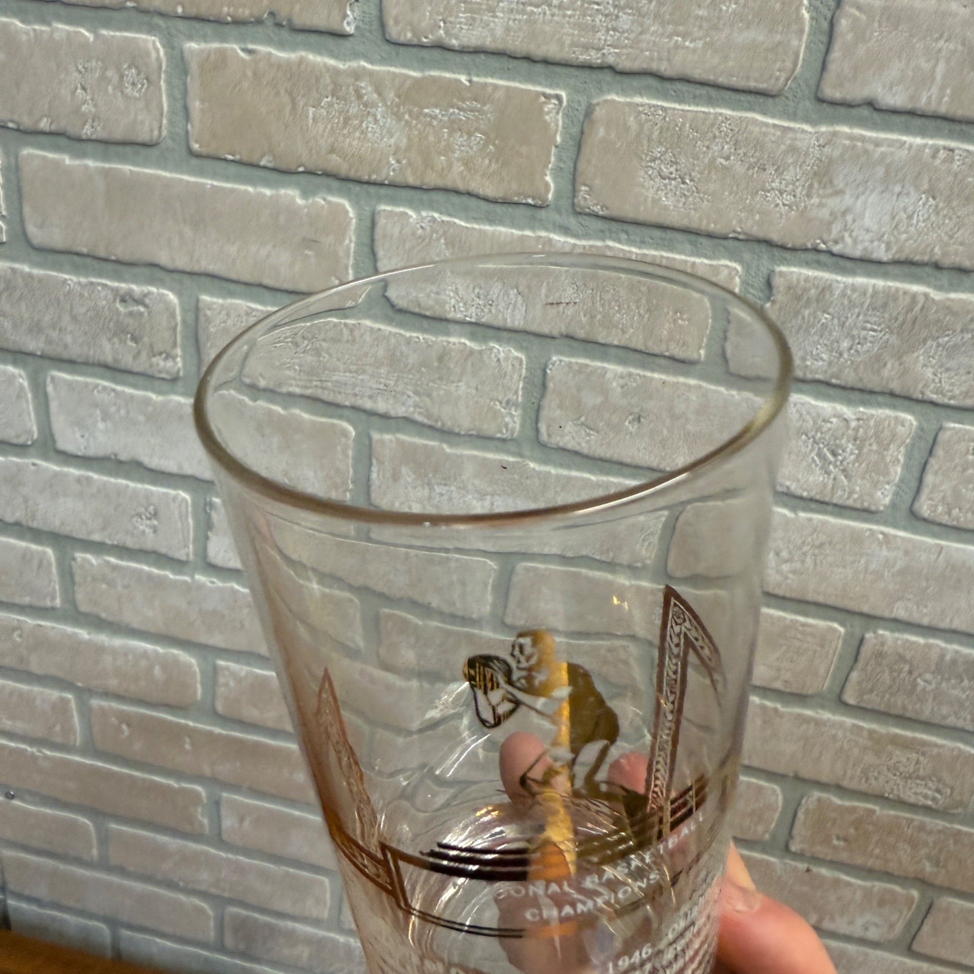 Rare Vintage 1939-1952 National Collegiate Basketball Champions Glass NCAA