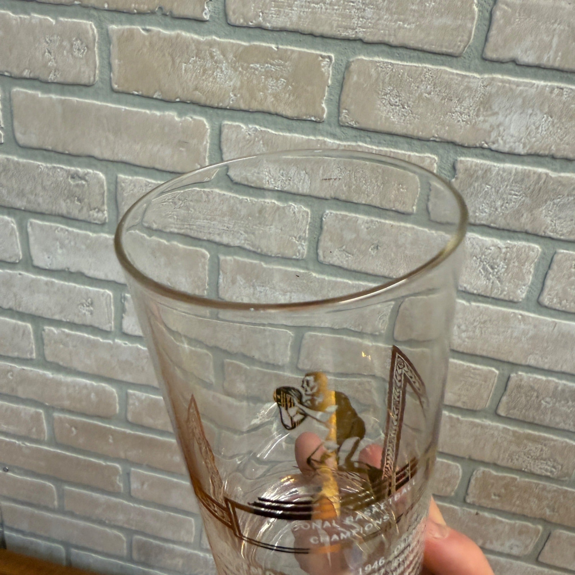 Rare Vintage 1939-1952 National Collegiate Basketball Champions Glass NCAA