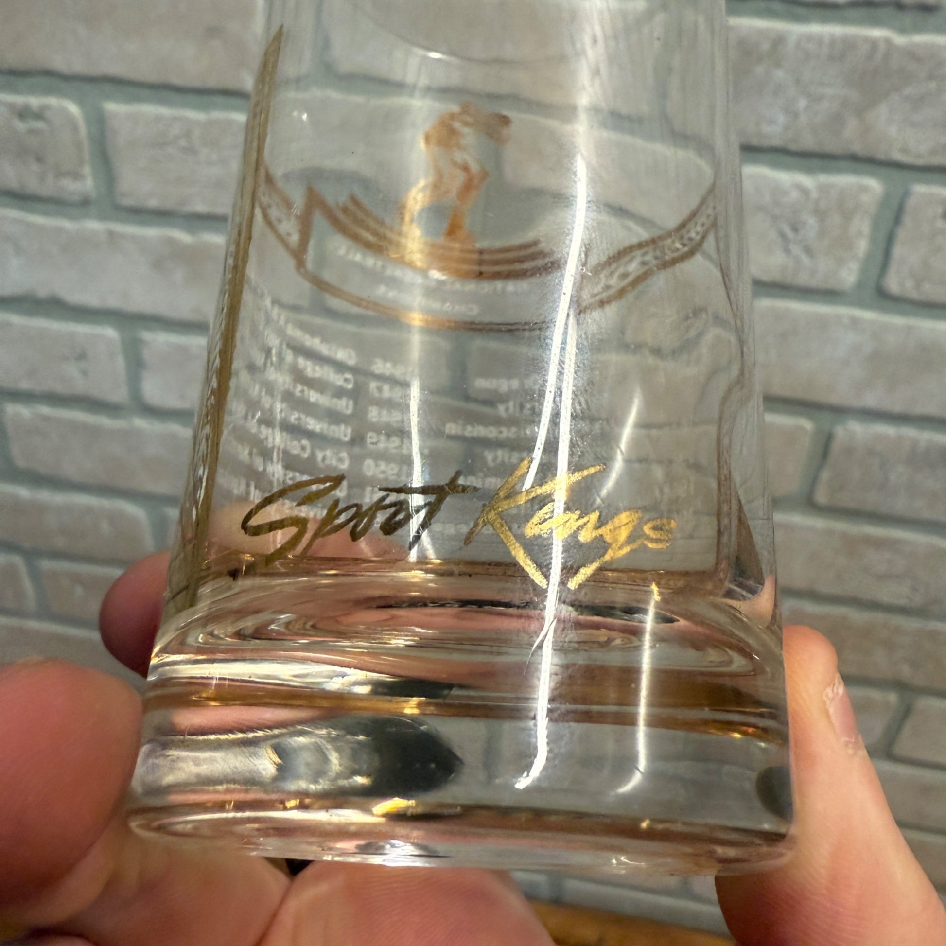 Rare Vintage 1939-1952 National Collegiate Basketball Champions Glass NCAA