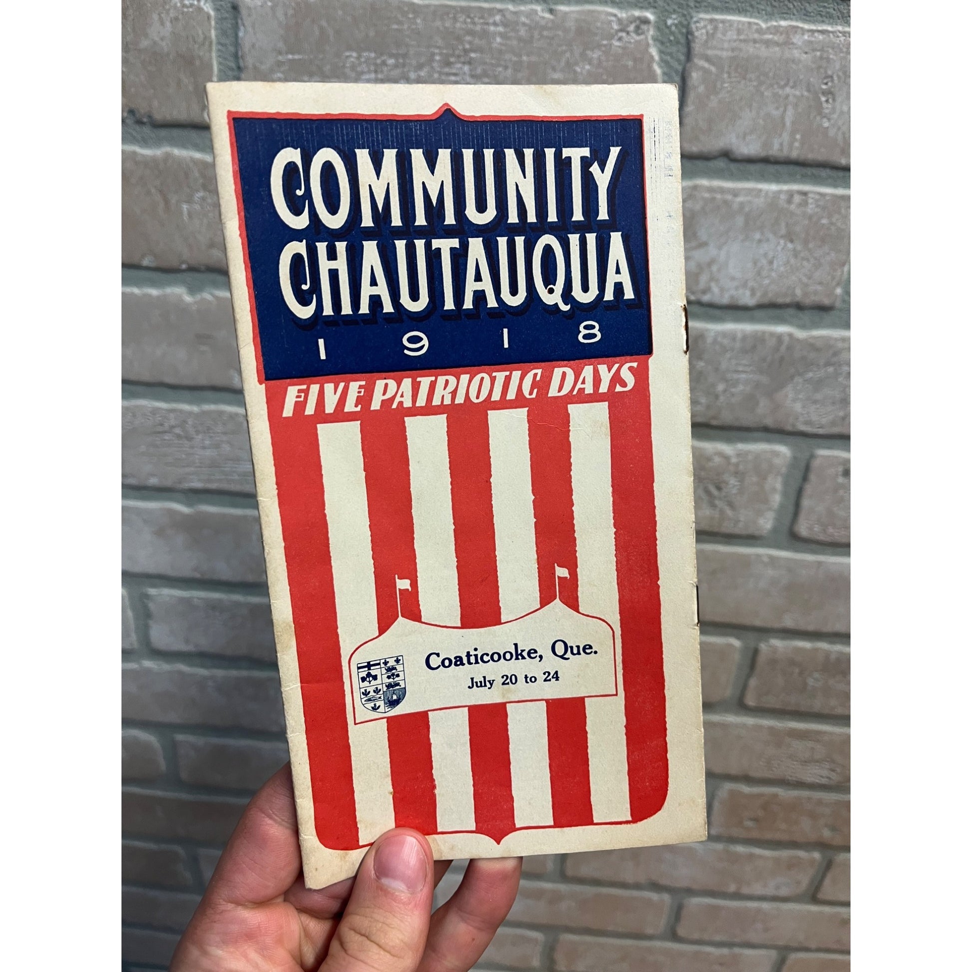 1918 Community Chautauqua Orleans Vt Vermont Program Photos Music Bands