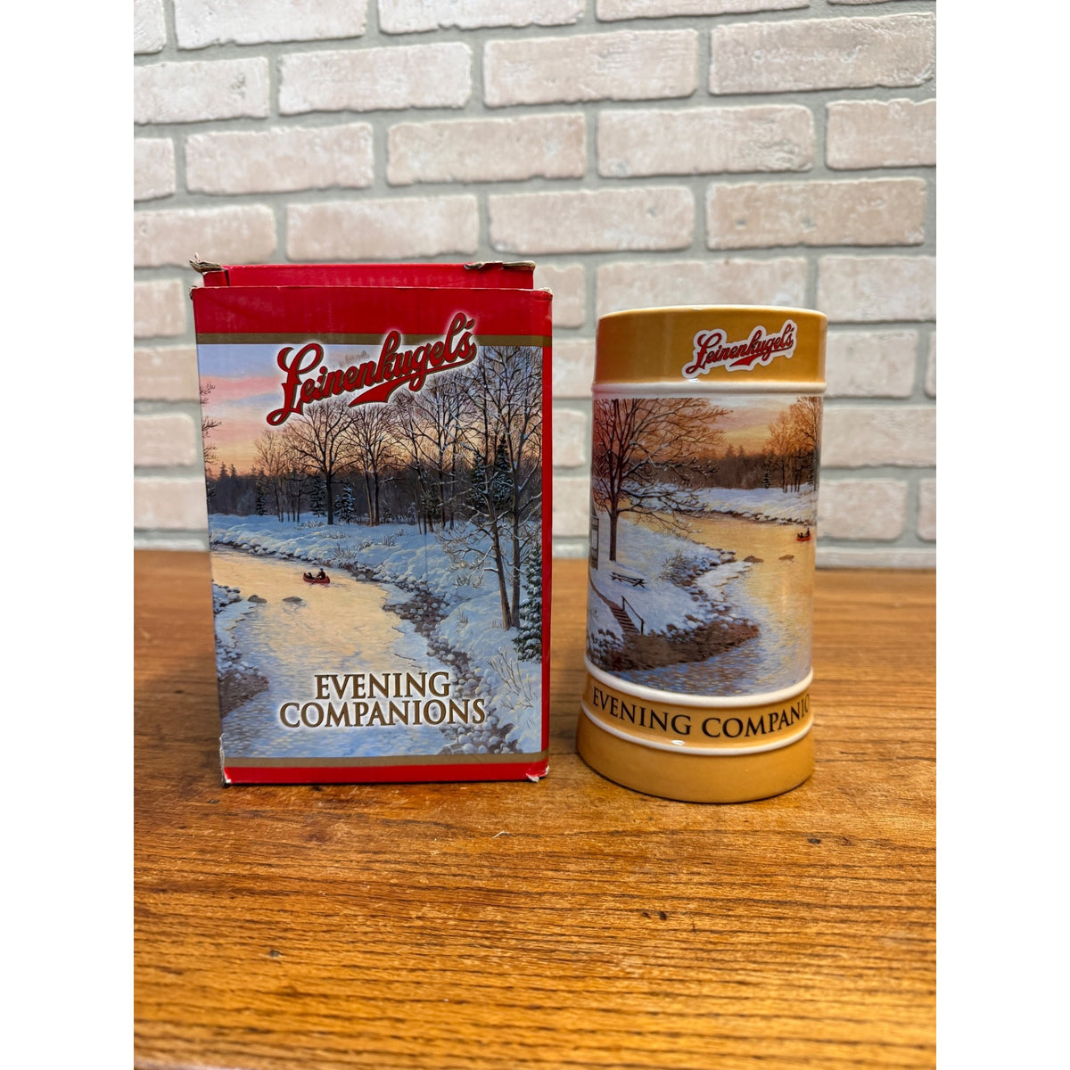 Leinenkugel's Beer Stein 2013 Holiday Stein, Evening Companion , w. box !