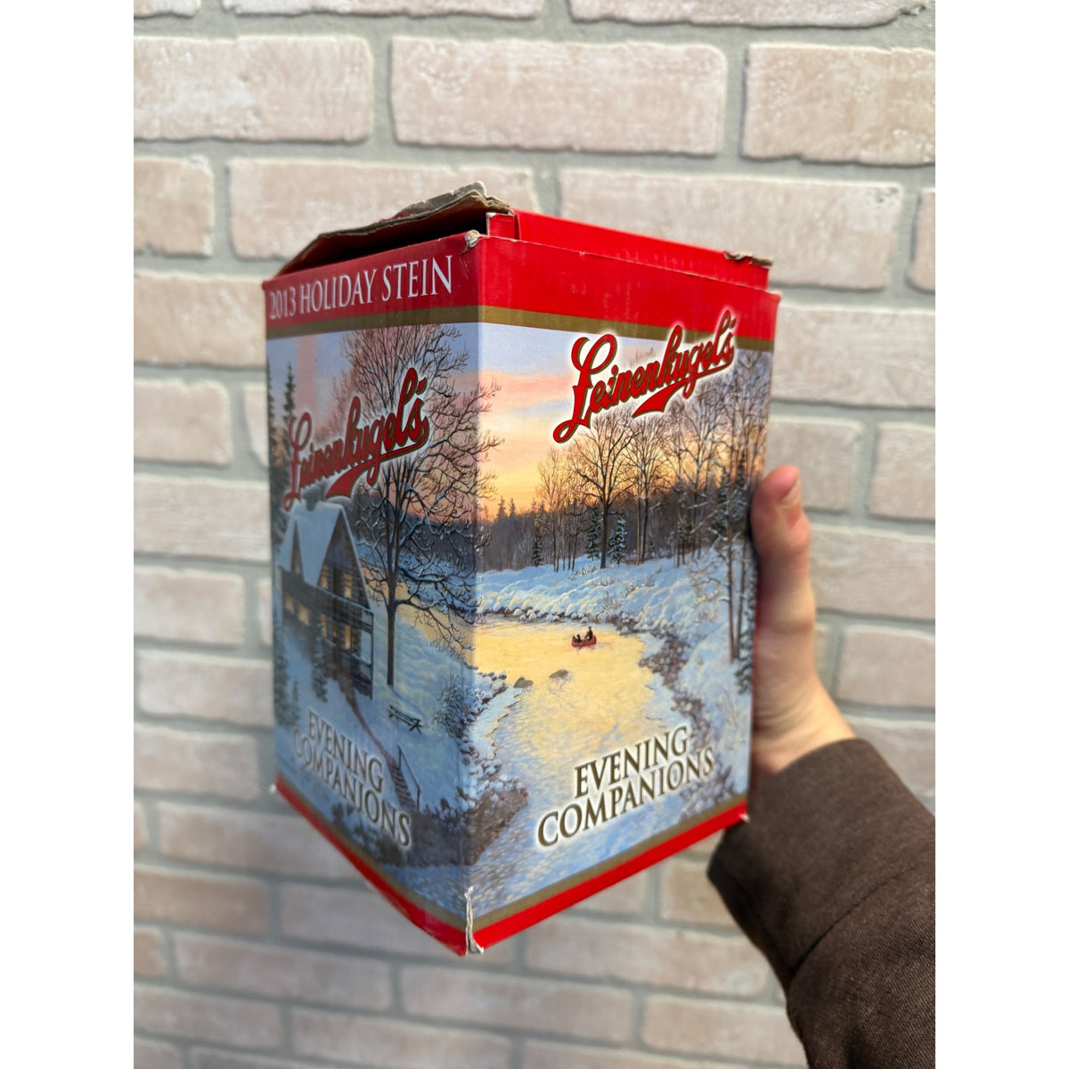 Leinenkugel's Beer Stein 2013 Holiday Stein, Evening Companion , w. box !