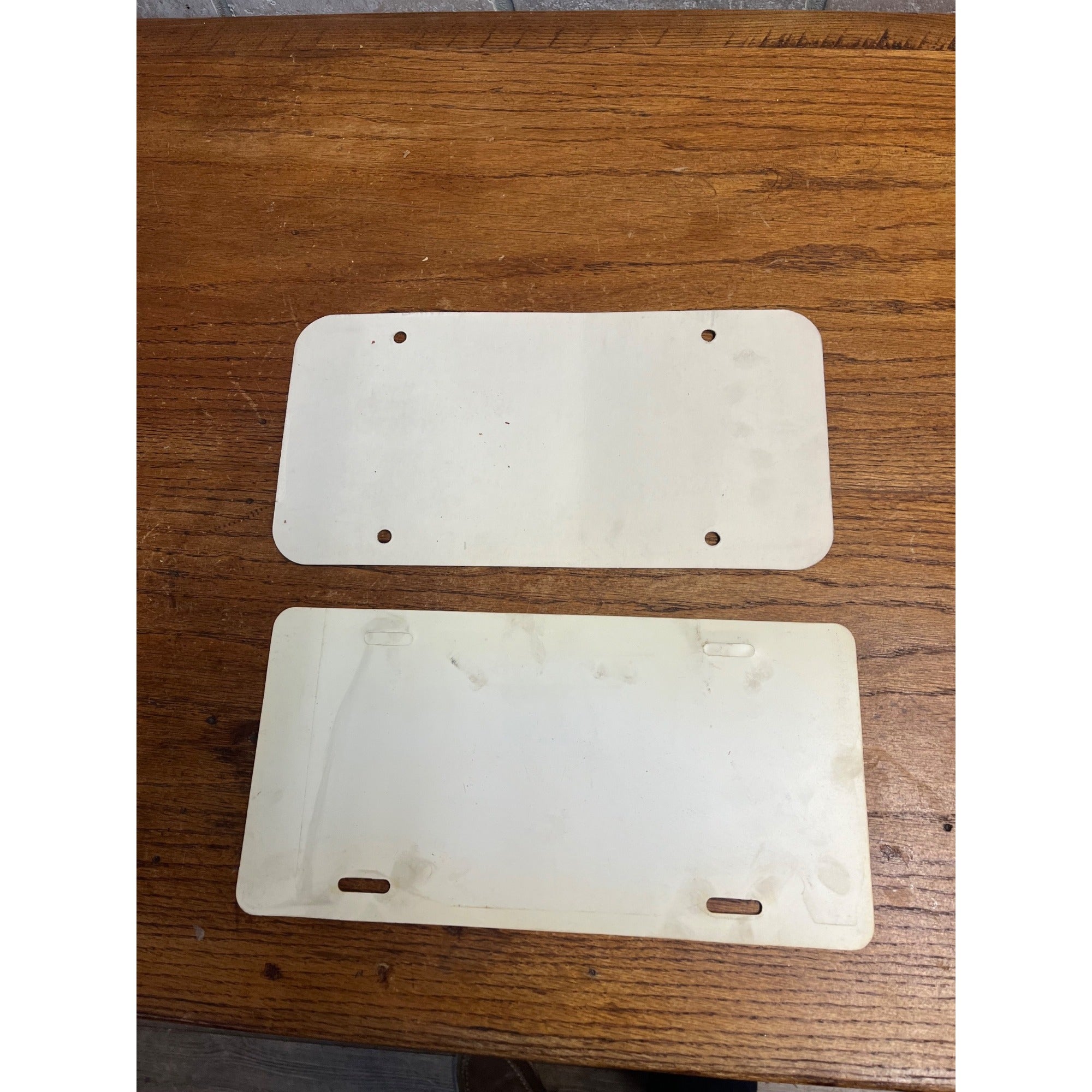 Vintage Gandrud Chevy Nissan Benz Green Bay WI Dealership Booster License Plate