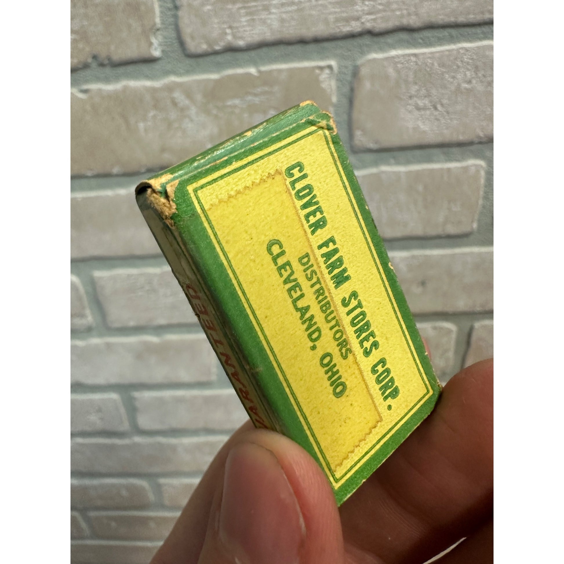RARE Vintage 1930s Clover Farm Safety Razor Blades NOS Cleveland OH Box