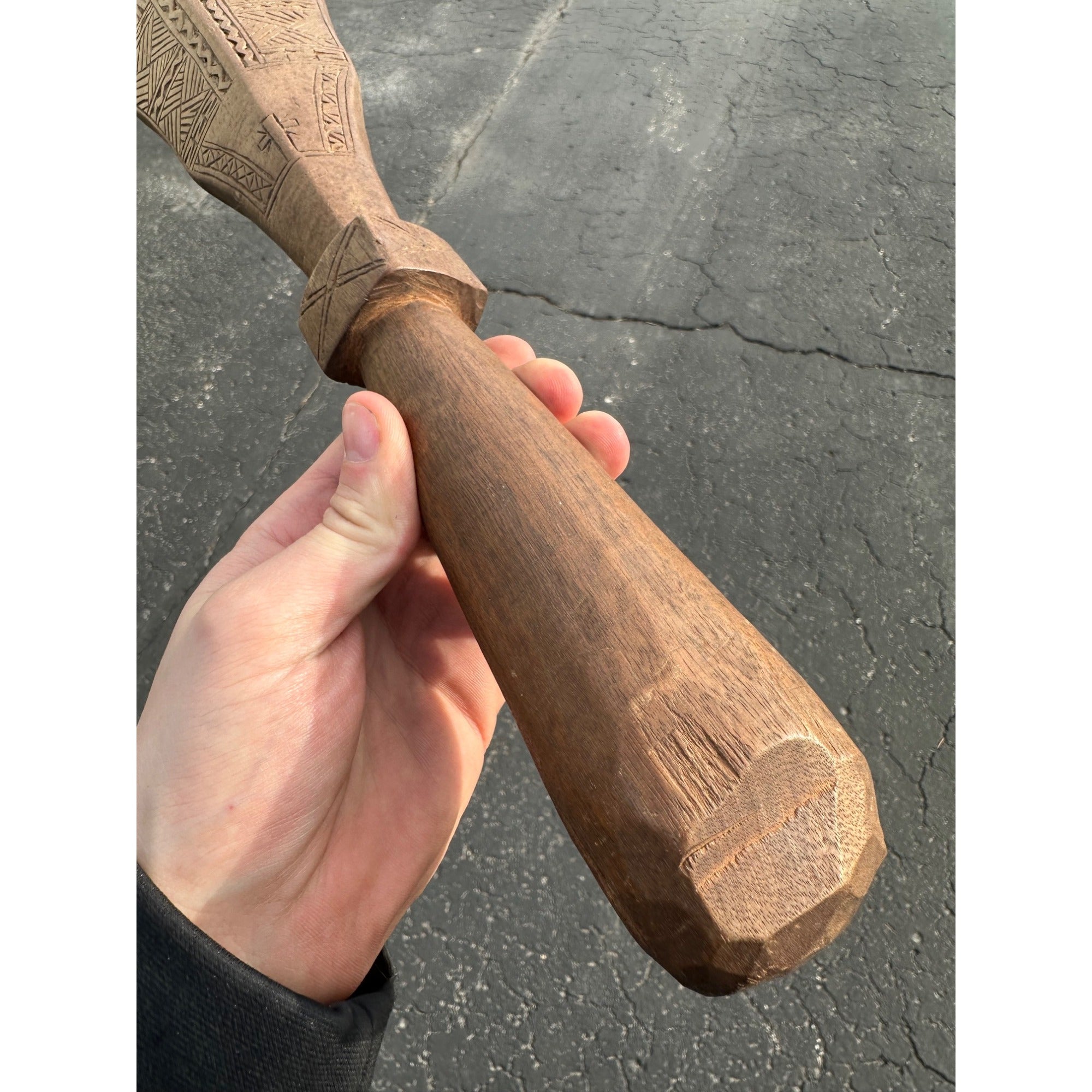 Original Polynesian War Club WWII Soldier Souvenir Bring Back Pacific Fiji Samoan