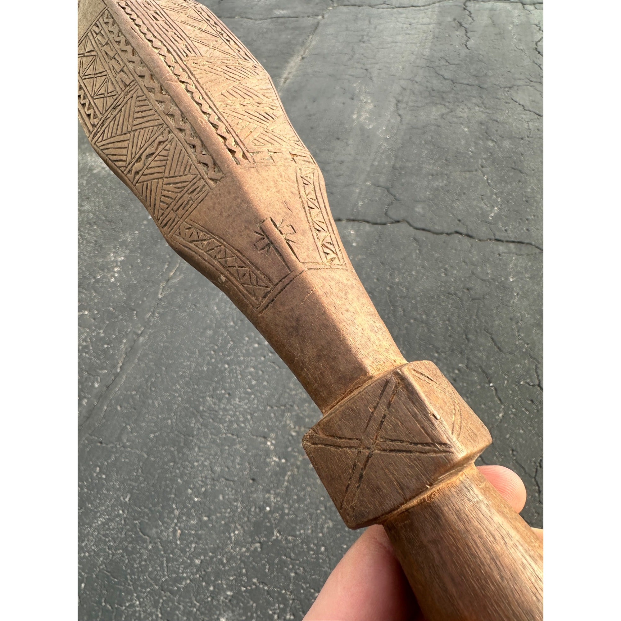 Original Polynesian War Club WWII Soldier Souvenir Bring Back Pacific Fiji Samoan