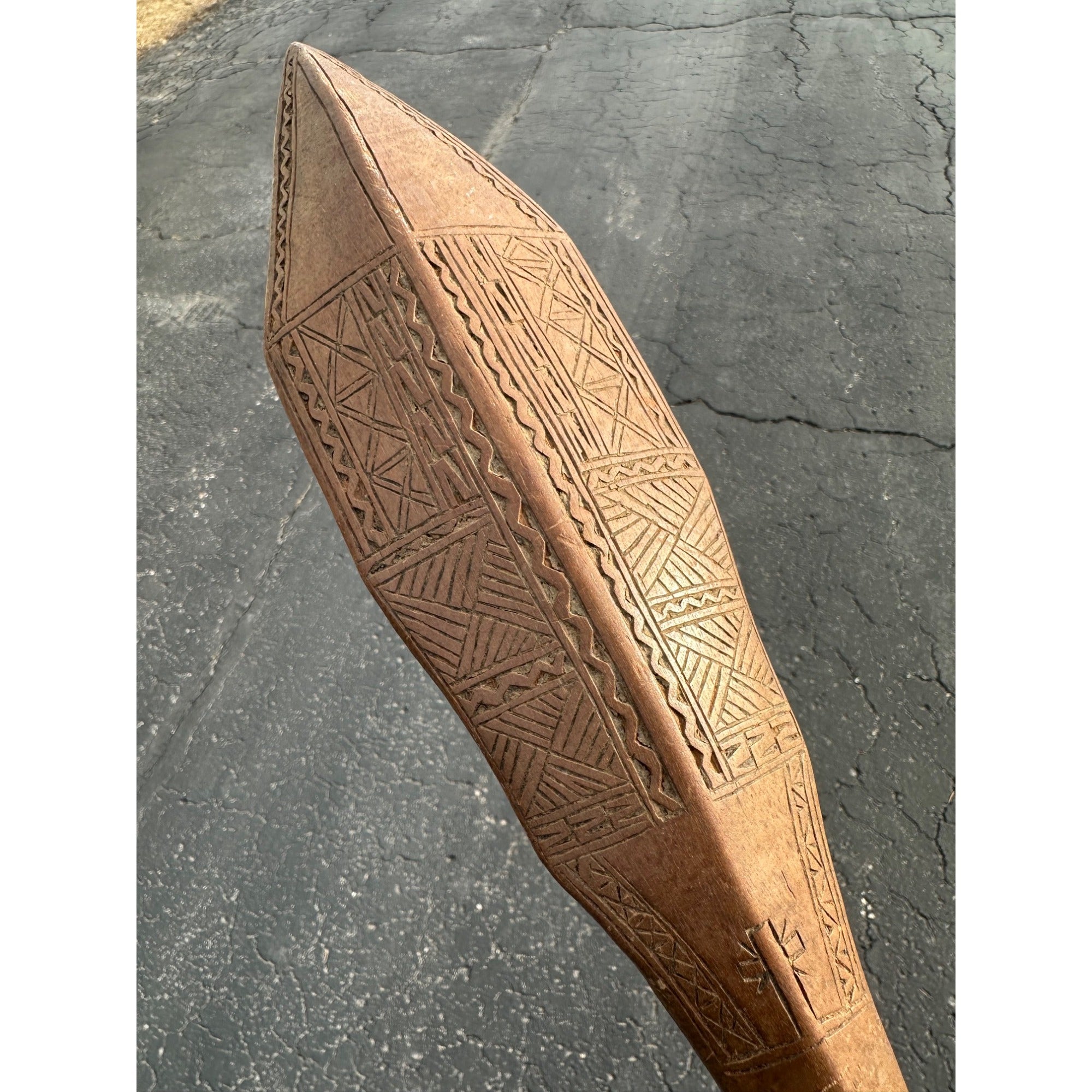 Original Polynesian War Club WWII Soldier Souvenir Bring Back Pacific Fiji Samoan