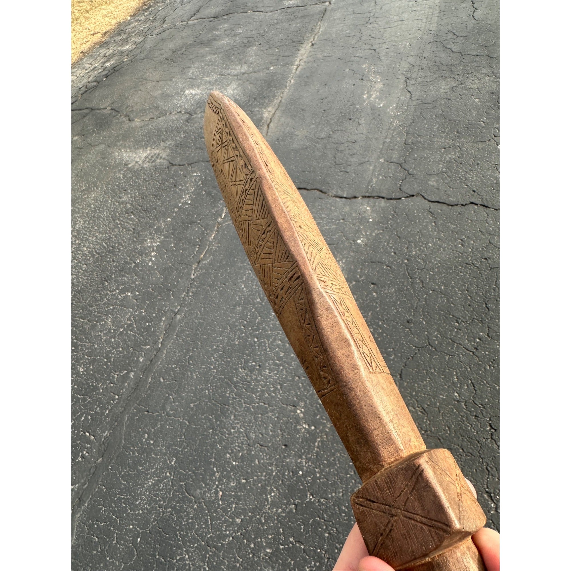 Original Polynesian War Club WWII Soldier Souvenir Bring Back Pacific Fiji Samoan